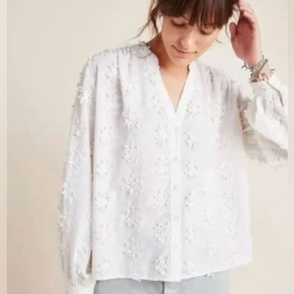 Anthropologie Seen Kept Worn Jeanette Blouse - Picture 2 of 16
